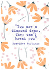 Diamond Quote Digital Art Print PDF