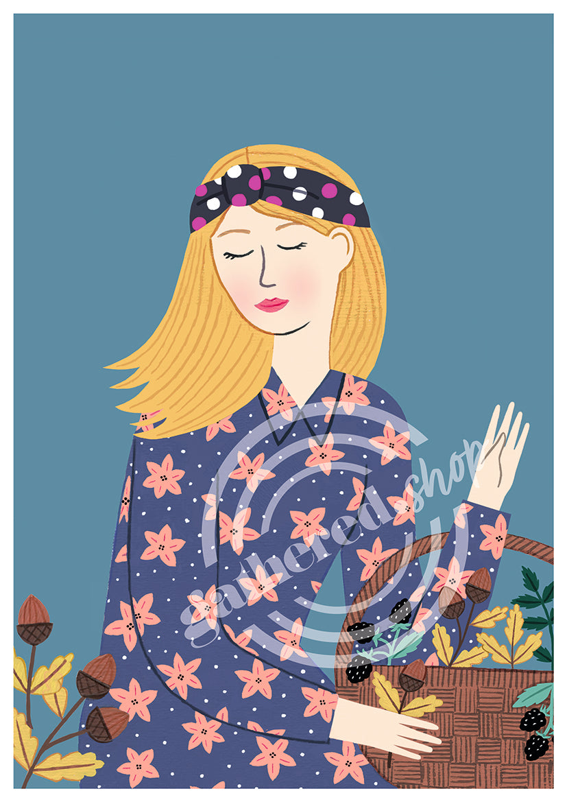 'Finding Calm in Nature' Digital Art Print PDF by Holly Maguire