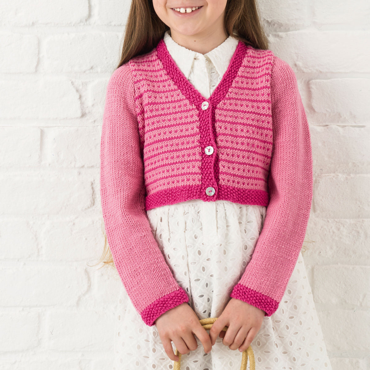 Jelly Bean Girls Cardigan Knitting Pattern PDF