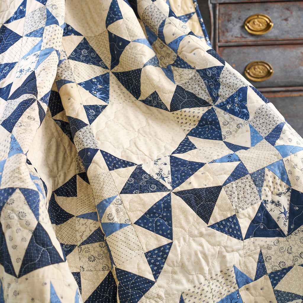 Kaleidoscope Blues Quilt Pattern PDF
