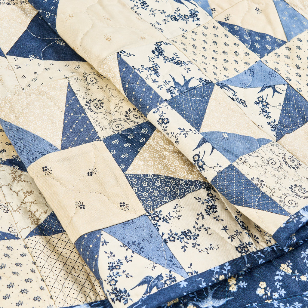 Kaleidoscope Blues Quilt Pattern PDF