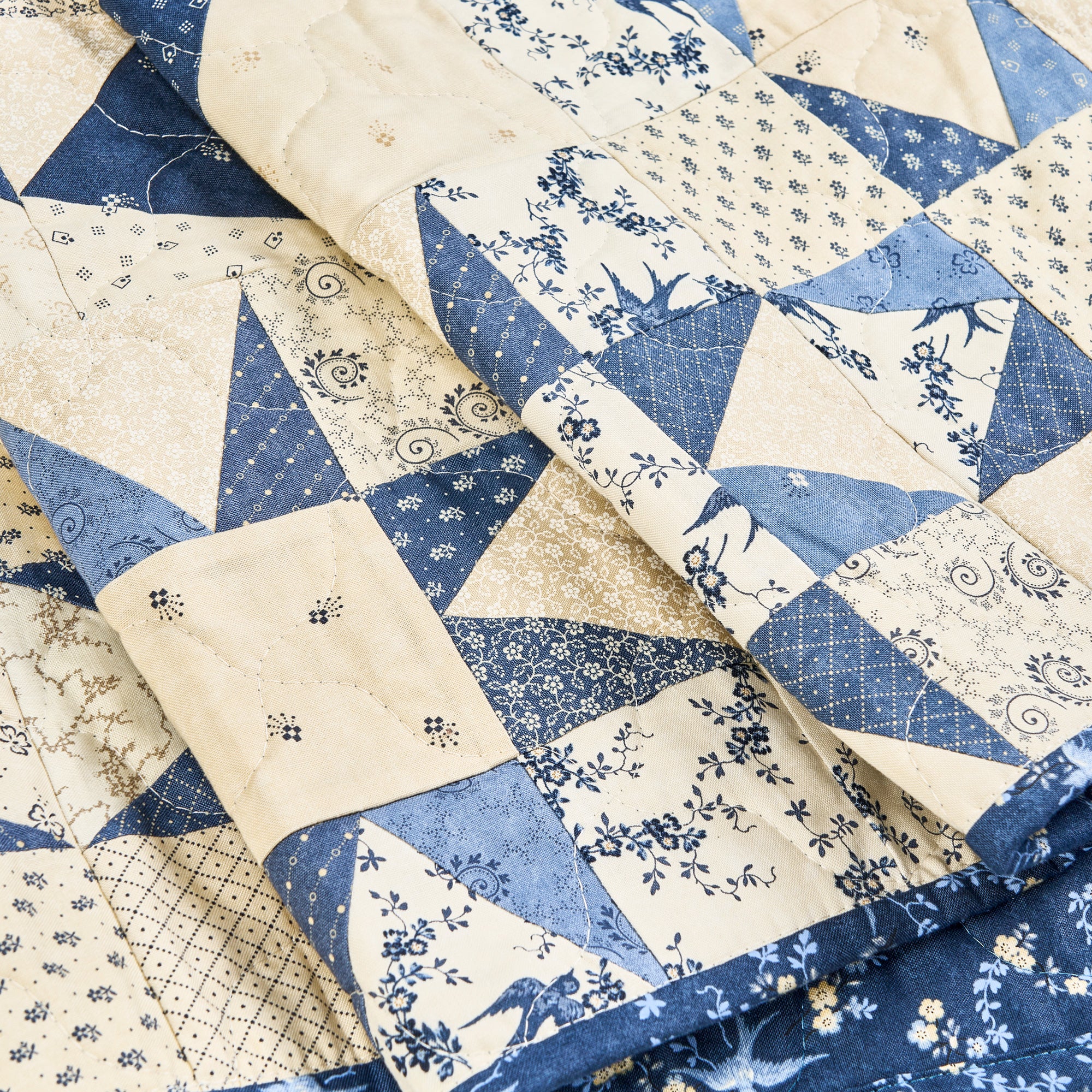 Kaleidoscope Blues Quilt Pattern PDF