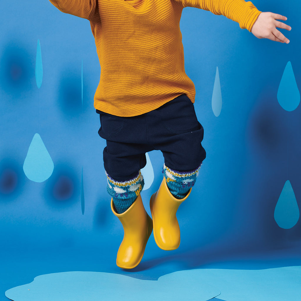 Kids Welly Socks Knitting Pattern