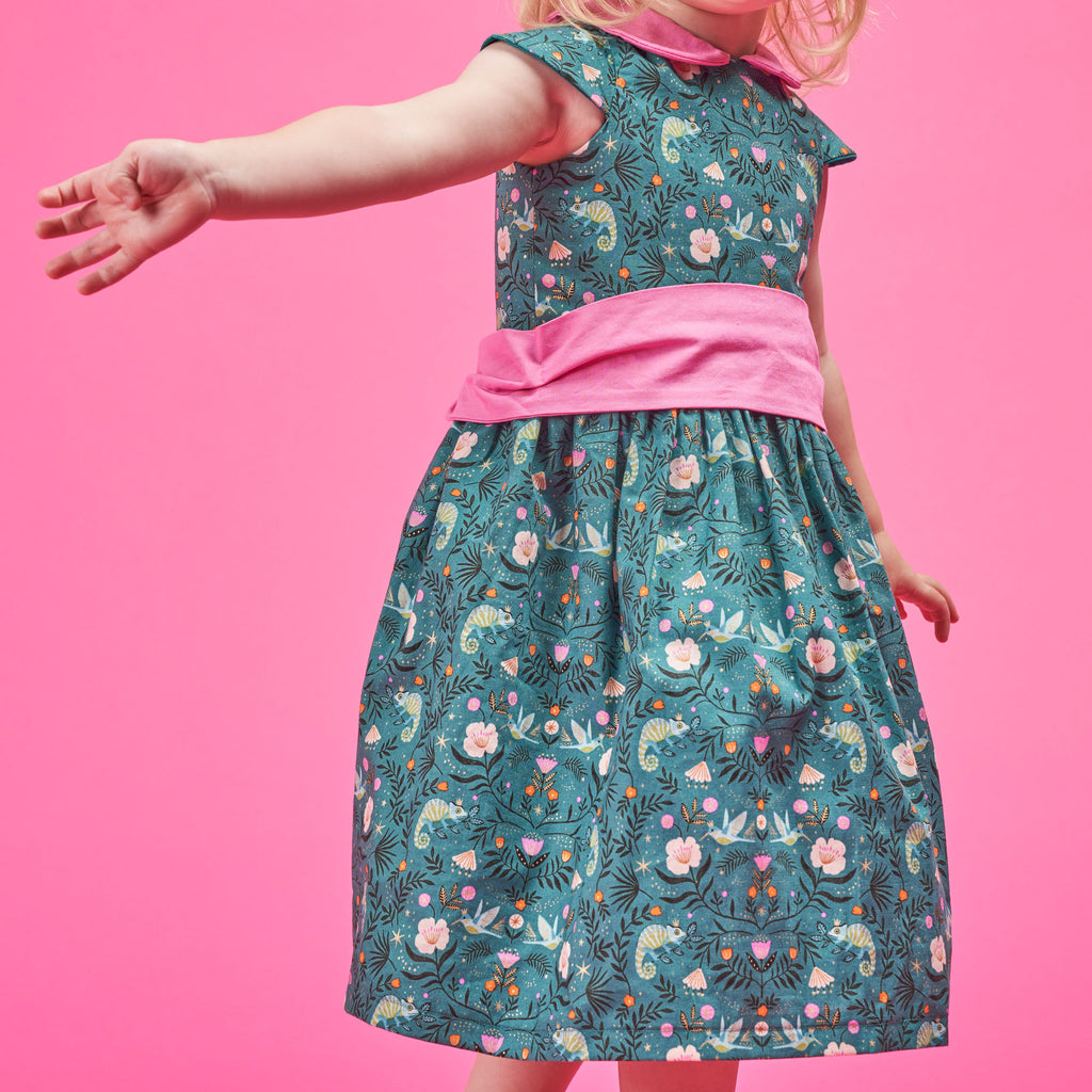 Girl's Party Dress Sewing Pattern PDF
