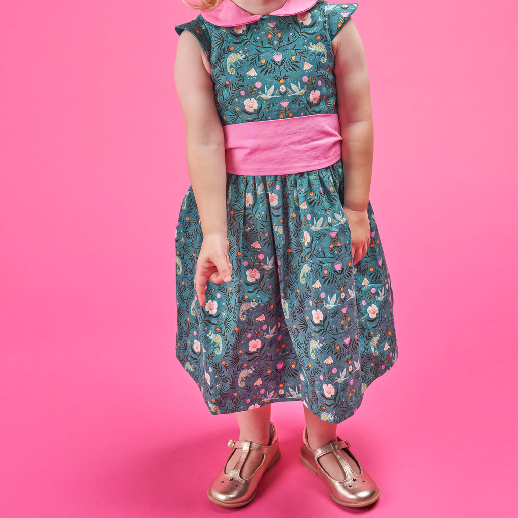 Girl's Party Dress Sewing Pattern PDF