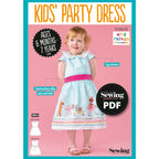 Girl's Party Dress Sewing Pattern PDF
