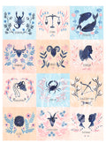 Signs of the Zodiac Digital Art Print PDF by Lee May Foster Wilson