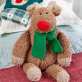 Christmas Rudolph Reindeer Pyjama Case Knitting Pattern PDF