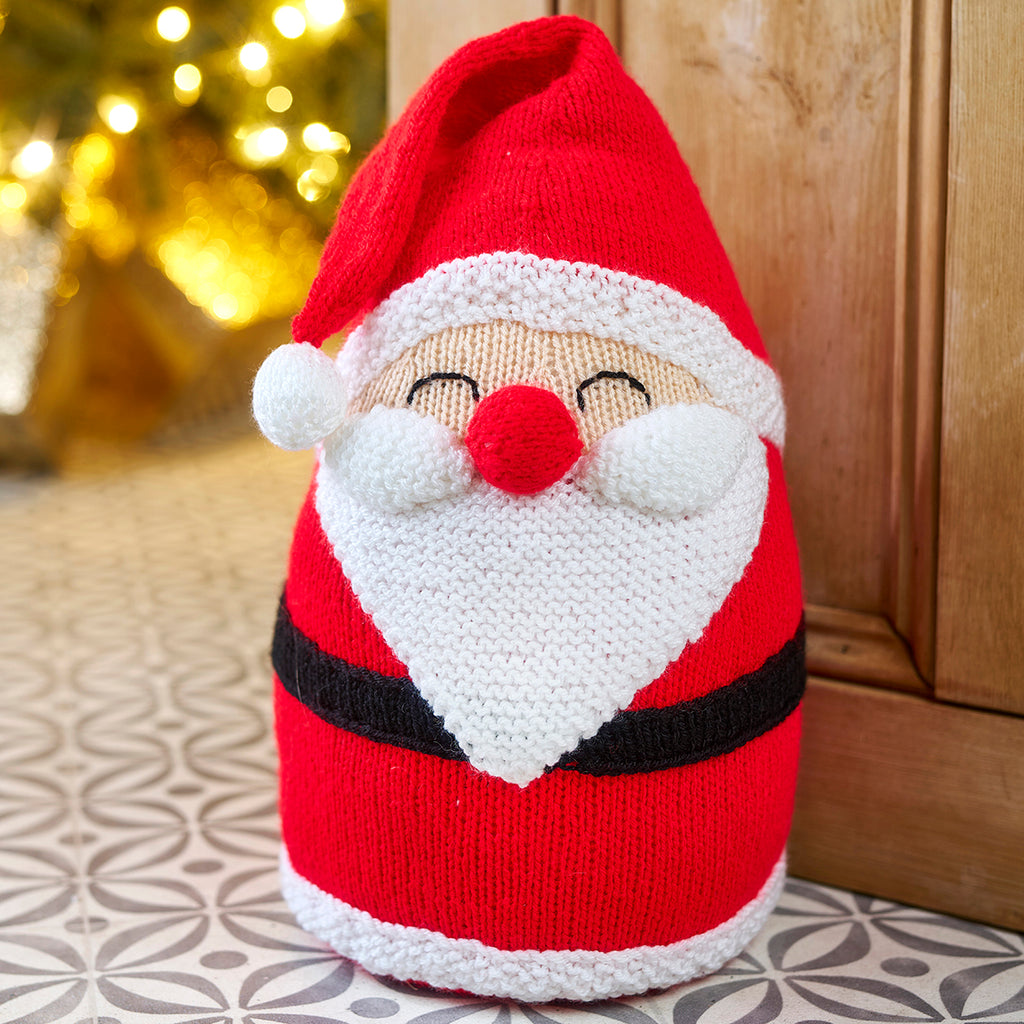Santa Doorstop Knitting Pattern PDF