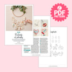 Hanging Pockets Christmas Advent Calendar Embroidery Pattern PDF