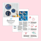 Denim Pocket Organiser Hoop Set Embroidery Pattern PDF