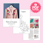 Floral Dressing Gown Motifs Embroidery Pattern PDF