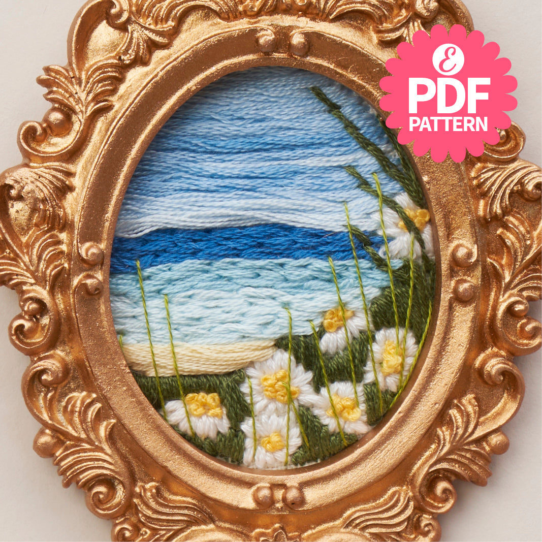 Mini Framed Landscapes Embroidery Pattern PDF