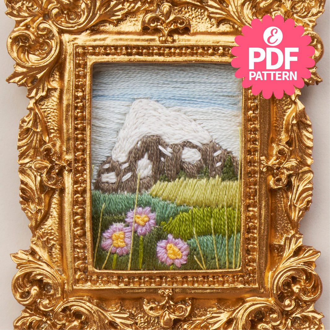 Mini Framed Landscapes Embroidery Pattern PDF
