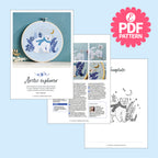 Arctic Explorer Polar Bear Hoop Embroidery Pattern PDF