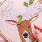 Reindeer Hoop Embroidery Pattern PDF