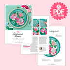Stained Glass Window Embroidery Hoop Pattern PDF