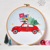 Driving Home for Christmas Embroidery Hoop Pattern PDF