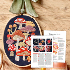 Magical Mushroom Embroidery Hoop Pattern PDF