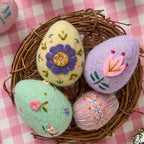 Felt Easter Egg Embroidery Pattern PDF