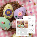 Felt Easter Egg Embroidery Pattern PDF