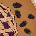 Blackberry Pie Embroidery Hoop Pattern PDF