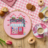 Coffee Shop Embroidery Hoop Pattern PDF