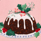 Christmas Pudding Embroidery Hoop Pattern PDF