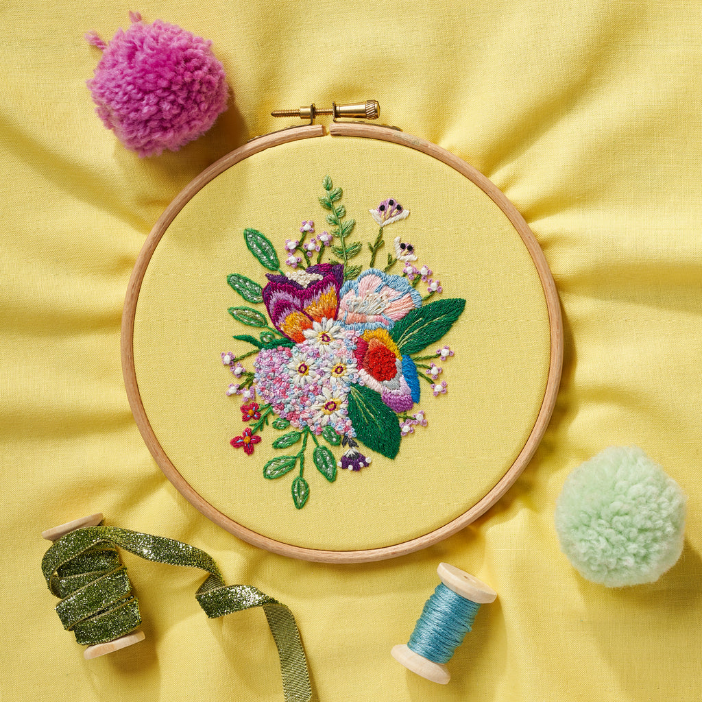 Pride Bouquet Embroidery Hoop Pattern PDF