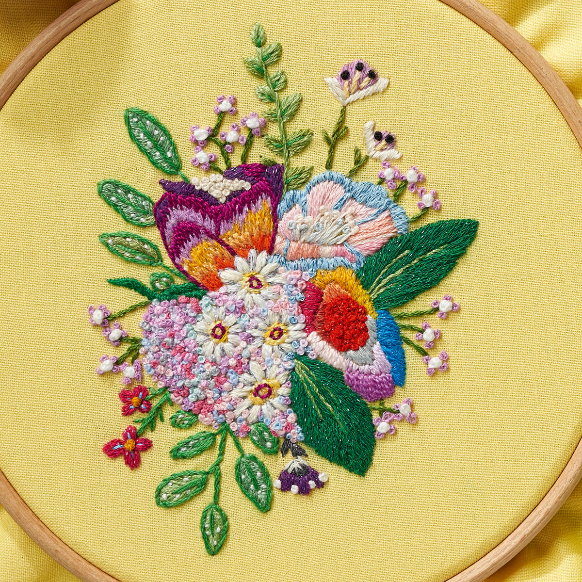 Pride Bouquet Embroidery Hoop Pattern PDF