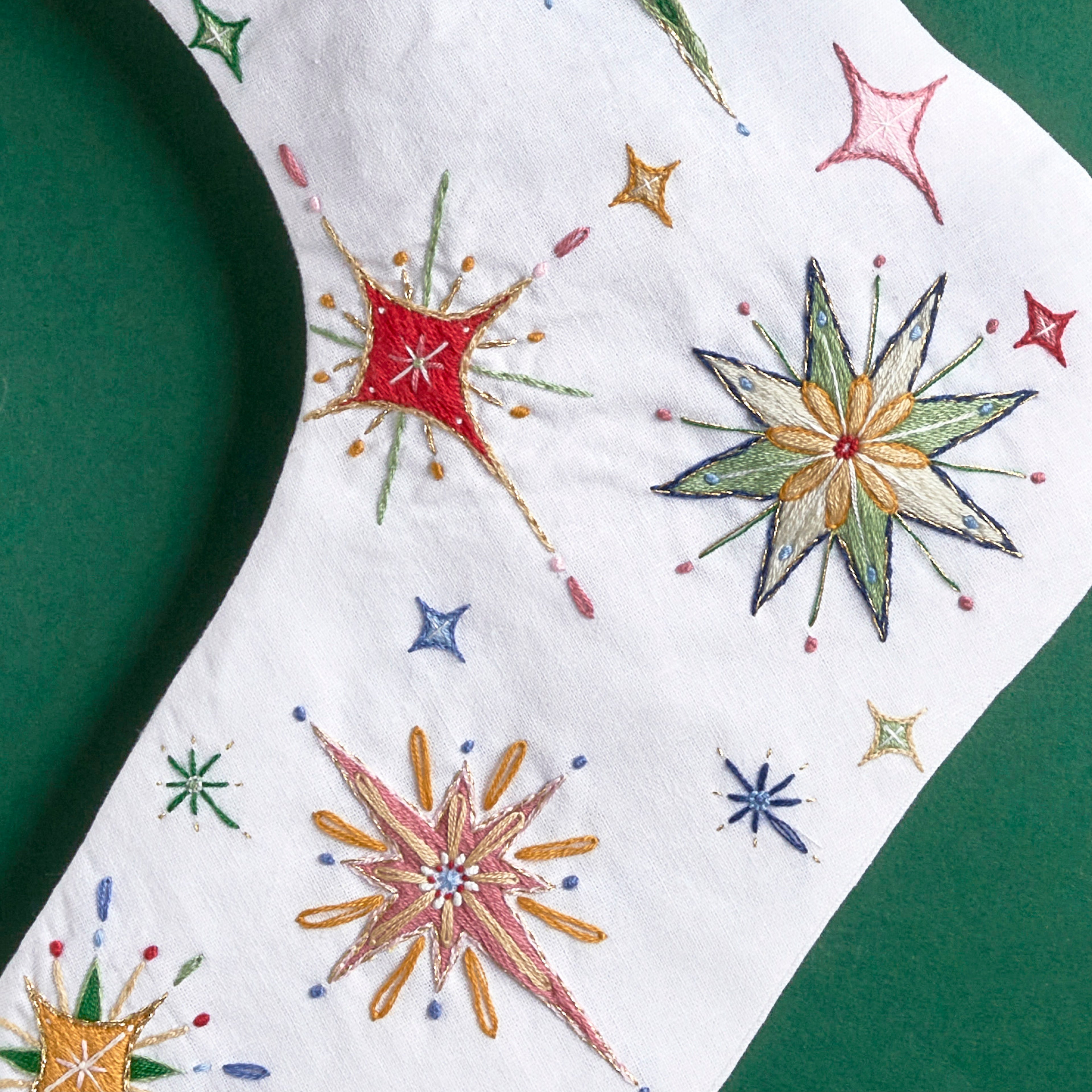 Celestial Stocking Embroidery Pattern PDF