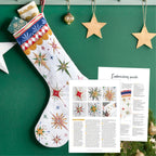 Celestial Stocking Embroidery Pattern PDF