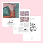 Sweet Dreams Pillowcase Flower Motif Embroidery Pattern PDF