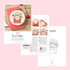 Dear Darling Valentine's Hoop Embroidery Pattern PDF