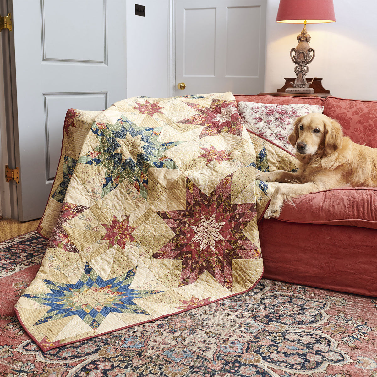 Kaleidoscopic Delight Lone Star Quilt Pattern PDF