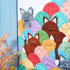 Clamshell Cats Mini Quilt Pattern PDF