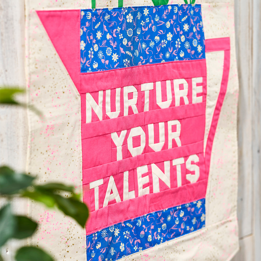 Floral Joy Quilted Banner