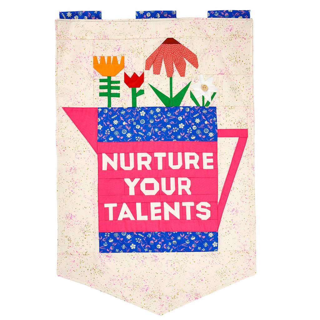 Floral Joy Quilted Banner