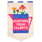 Floral Joy Quilted Banner