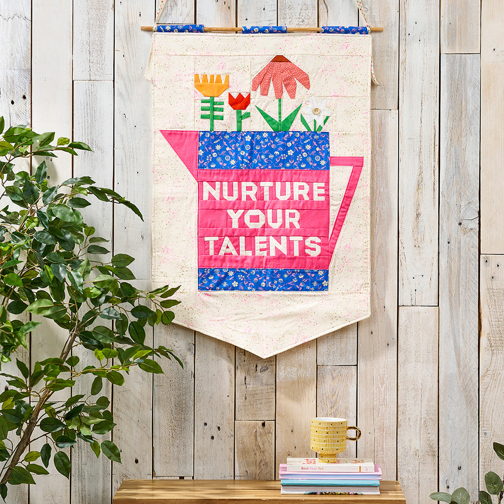 Floral Joy Quilted Banner