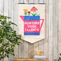 Floral Joy Quilted Banner