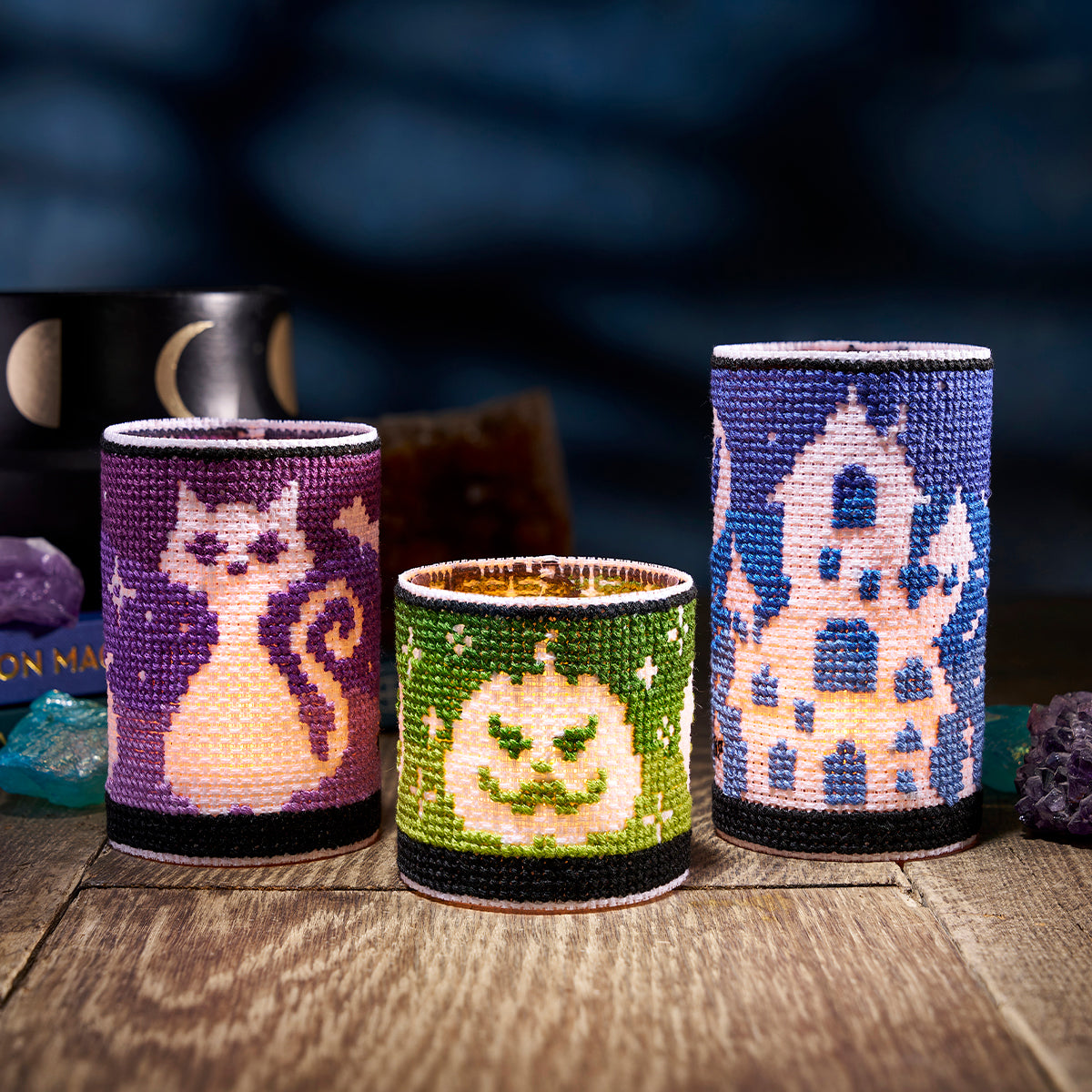 Halloween Lanterns Cross Stitch PDF Patterns