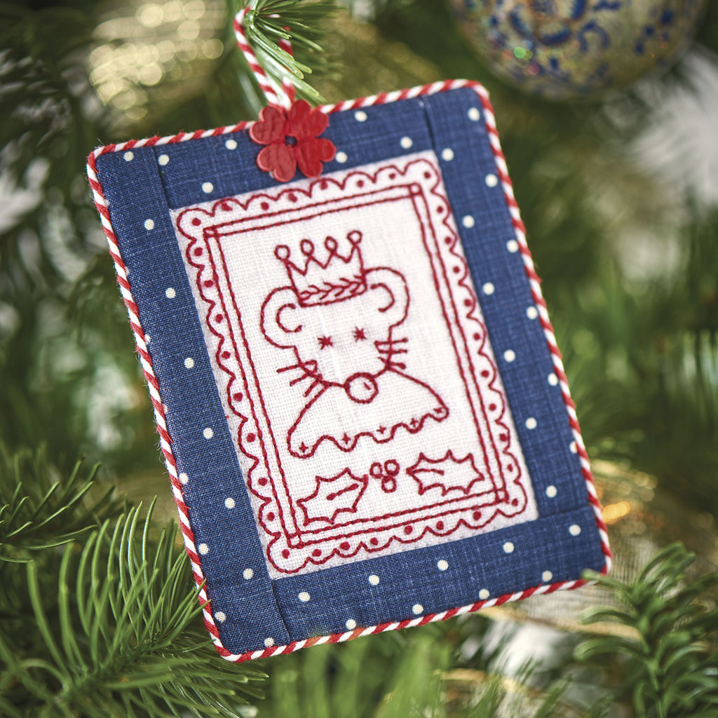 Redwork Tree Decorations Embroidery Pattern PDF