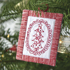 Redwork Tree Decorations Embroidery Pattern PDF