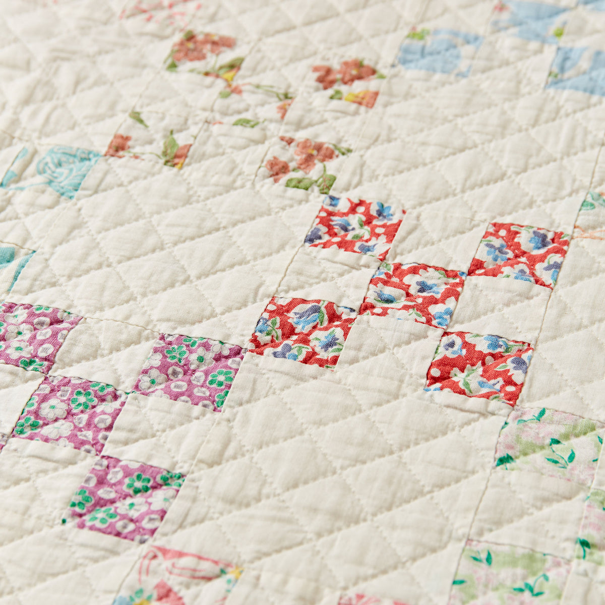Feedsacks Nine-Patch Quilt Pattern PDF