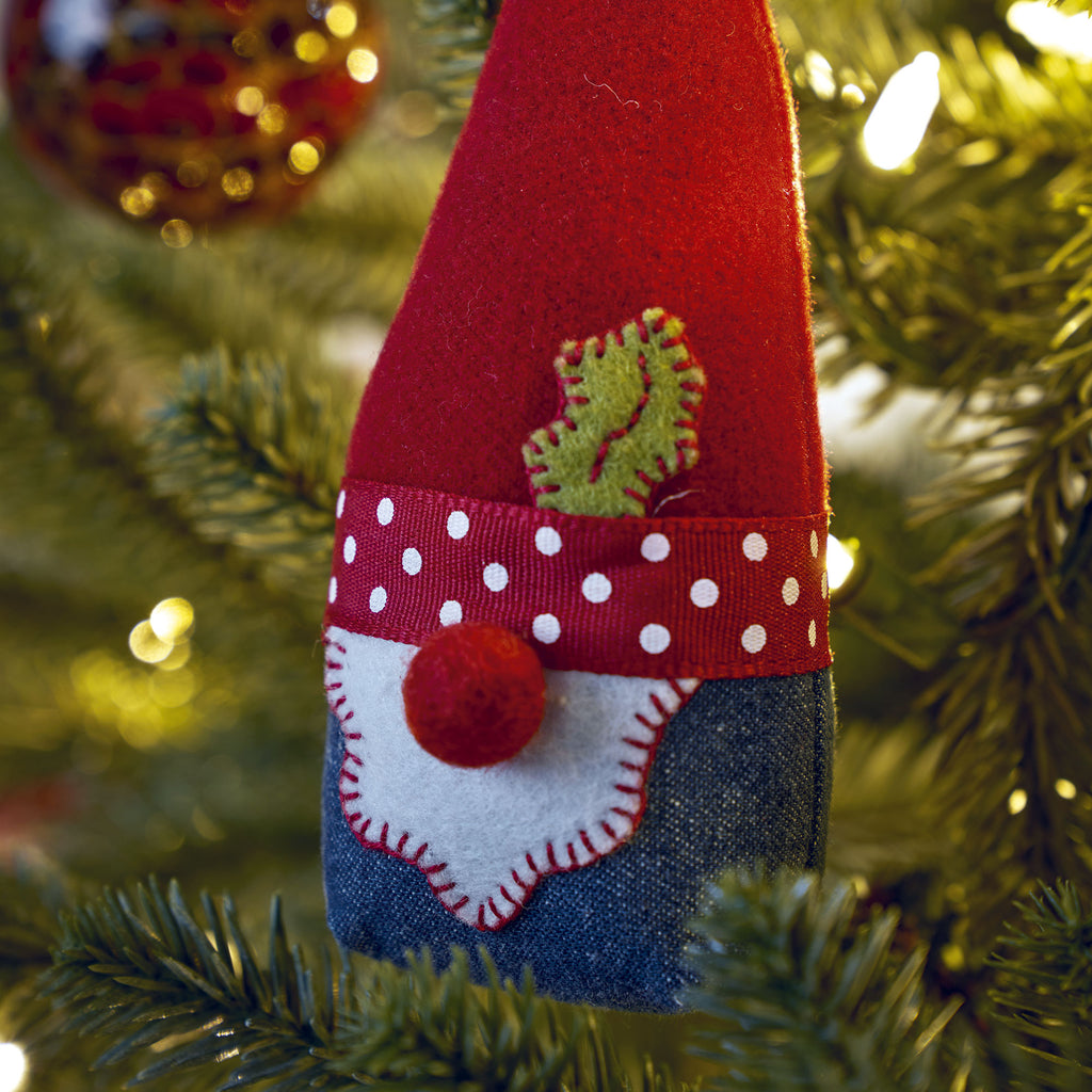 Noel the Gnome Tree Decoration Sewing Pattern PDF