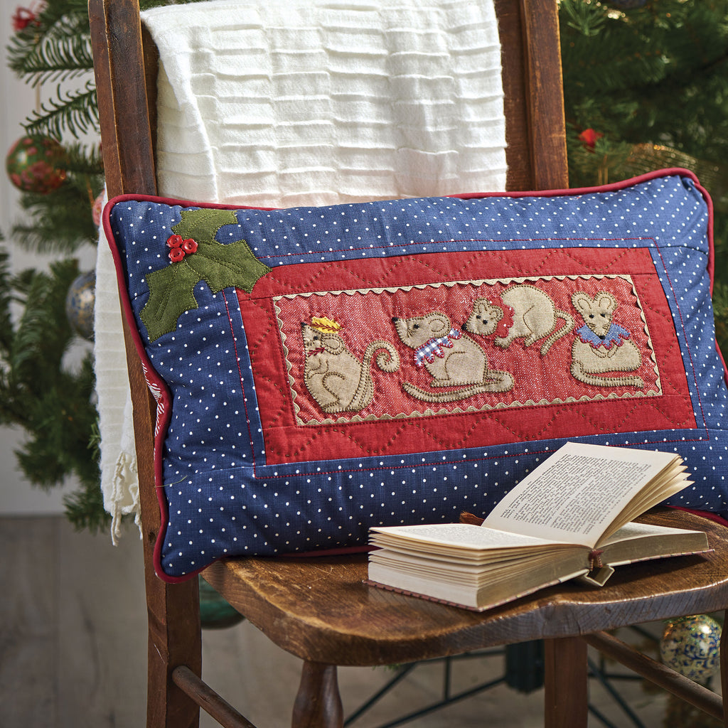 Merry Mice Applique Cushion Pattern PDF