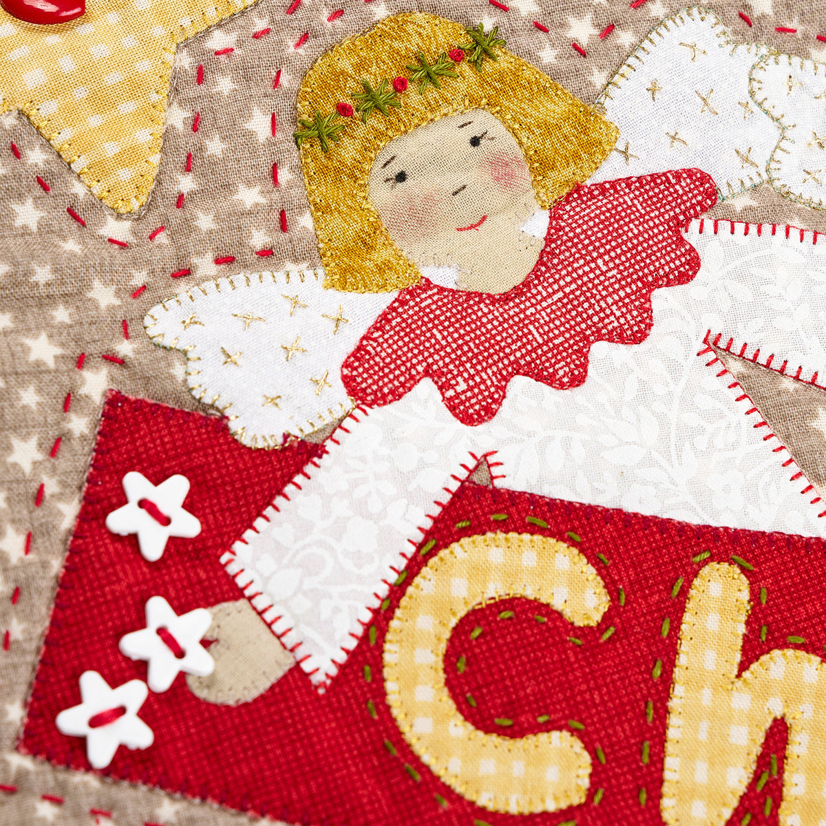 Peace and Joy Wall Hanging Applique Pattern PDF