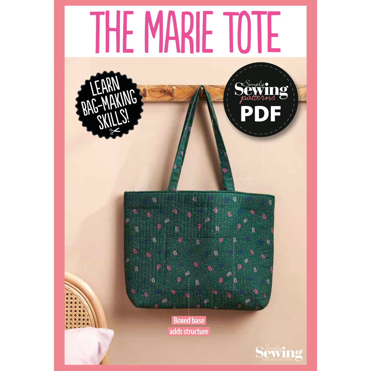 Marie Tote Sewing Pattern PDF
