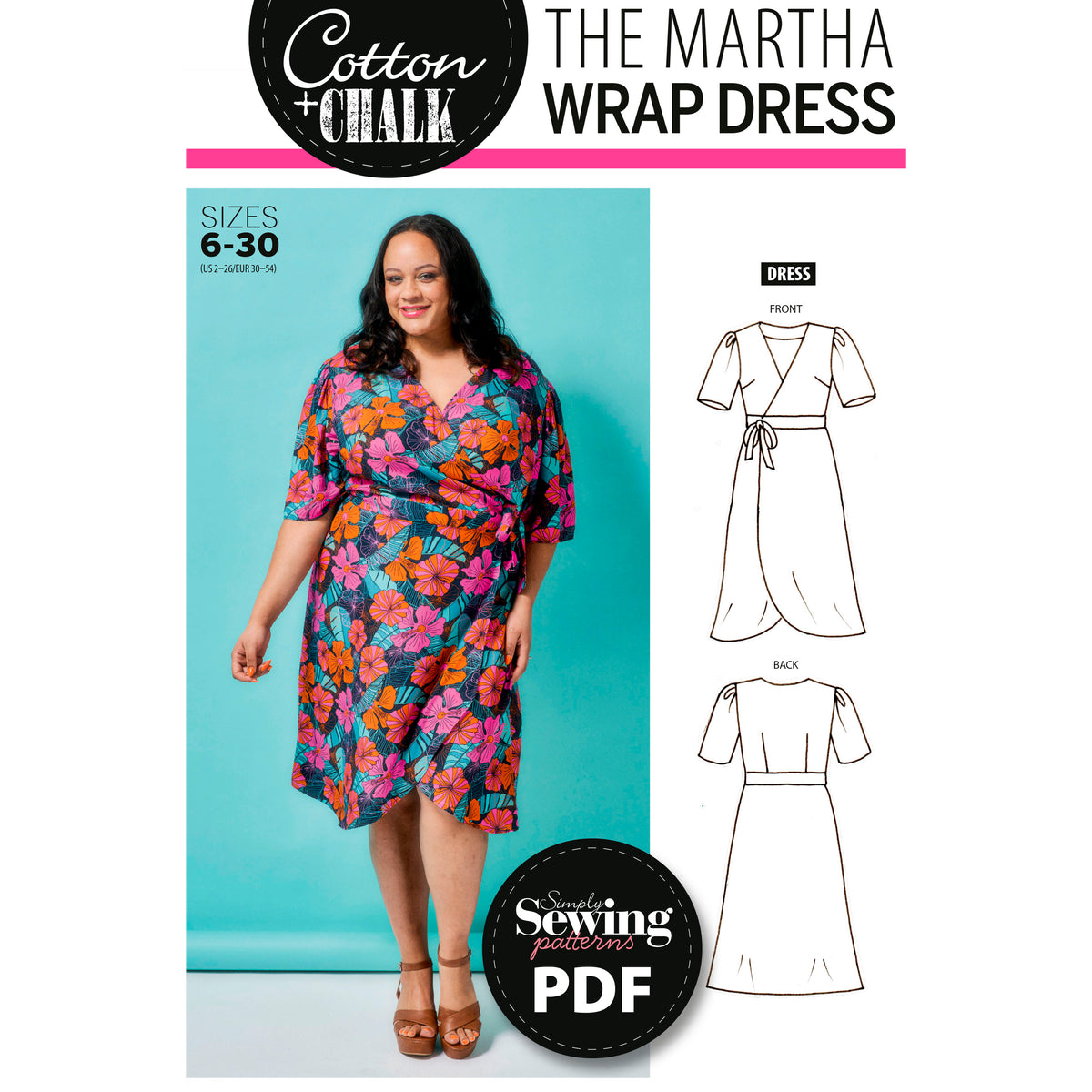 Martha Dress Sewing Pattern PDF